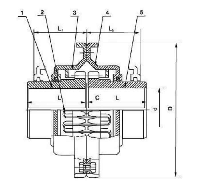 JSB Snake Spring Grid Coupling Parameter